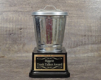 Golf Tournament Trophy Trash Talker Trophy Award Garbage Can Take Out The Trash Last Place Trophy Funny Adult Humor Gag Gift Guys Golf Trip