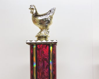 Trofeo BBQ Las mejores alitas de pollo BBQ Cook Off Trophy Grill Master Trophy Chicken Trophy Champion Champ Award Winner Trofeos Hot Wings