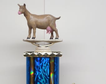 GOAT Trophy Greatest of All Time Award Trophy Hand Painted Funny Trophy Top Sales Motivational Achievement Award Personalized Winner