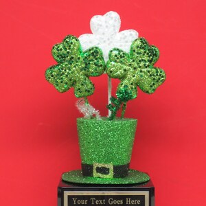St Patrick&#39;s Day Pub Crawl Shenanigans Champion Award Winner Leprechaun Hat Best Irish Jig Dance Shamrock Pot of Gold Trophy Decoration