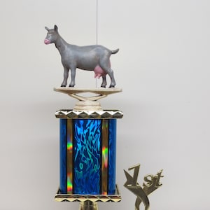 Funny Trophy GOAT Trophy Greatest of All Time Award Trophy Hand Painted Top Sales Motivational Achievement Award Personalized Winner