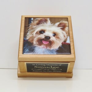 Yorkie pet urns on sale
