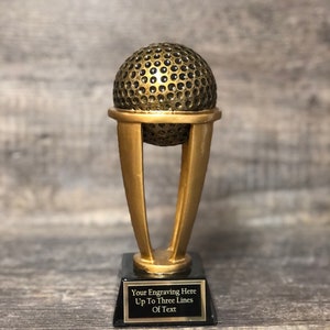 7.5&quot; Classic Golf Trophy Tournament Trophy Golf Charity Event Trophy Hole In One Under Par Bragging Rights Best Score Guys Weekend Trip