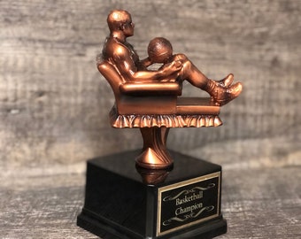 Basketball Trophy Fantasy Basketball Madness Trophy Bracket Winner Armchair Quarterback Personalized Championship Award Winner