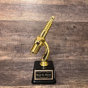 Car Show Trophy Racing Trophy Spark Plug 10 &quot;Plastic Gold Spark Plug Award Vencedor Melhor da Mostra Melhor Hot Rod Participante da Mostra de Carro Antigo