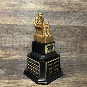 Perpetual Fantasy Football League Trophy FFL Trophy Best Season Stats Football Champion Trophy Football League Sports Award Winner