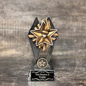 Achievement Award Trophy Victory Award Employee Of The Month You Deserve A Trophy Top Sales Salesman Appreciation Award Best Boss Trophy