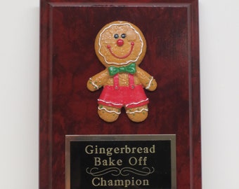 Items Similar To Gingerbread Cookie Bake Off Plaque Christmas