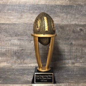 Fantasy Football Trophy League Trophy FFL Trophy  10.75&quot; Custom Engraved Championship Football Trophy League Sports Award Winner