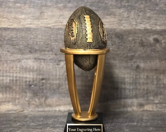 Fantasy Football Trophy League Trophy FFL Trophy  10.75" Custom Engraved Championship Football Trophy League Sports Award Winner