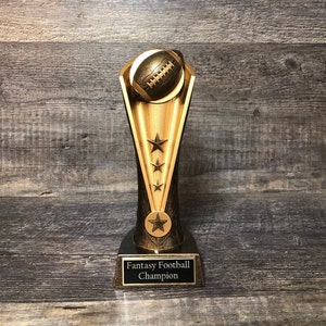 Fantasy Football Trophy Award 9&quot; Trophy Fantasy Football League Champion Trophy Award Bragging Rights FFL Trophy Football League Champion