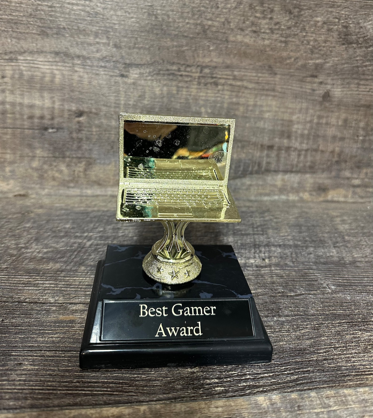 Prize Computer Laptop Computer IT Tech Award Computer Trophy Funny Trophy Best Gamer ...