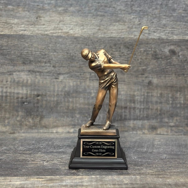 Golf Trophy Etsy
