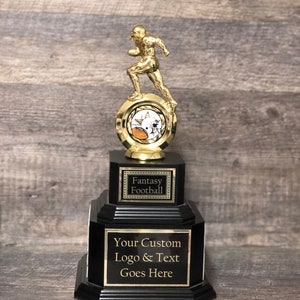 Perpetual Fantasy Football League Trophy FFL Trophy Best Season Stats Football Champion Trophy Football League Sports Award Winner