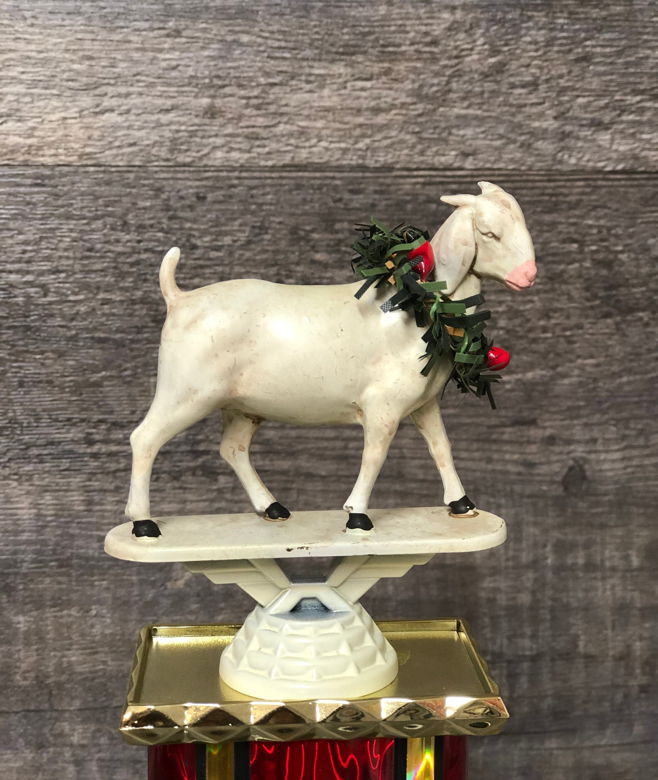 Funny Trophy GOAT Trophy Greatest of All Time Award Trophy Hand