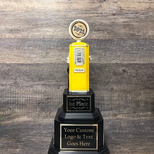 Car Show Troféu Perpétuo Corrida Troféu Bomba de Gás Hot Rod Trophy Award Vencedor Melhor da Exposição de Carros Antigos Prêmio Troféu Bomba de Gás Vintage