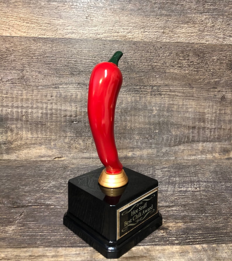 Chili Cook off Trophy Chili Competition Champion Hot Stuff Etsy
