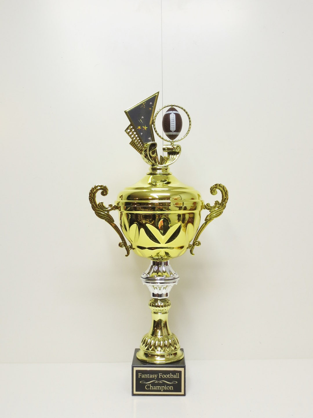 FFL Trophy Fantasy Football League Trophy 16 Metal Champion Championship Cup Champ Trophy Crown