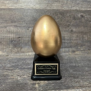 EGGCELLENCE Award Corporate Award Golden Egg Gag Gift Achievement Award Employee Of The Month Top Sales Trophy #1 Salesman Appreciation