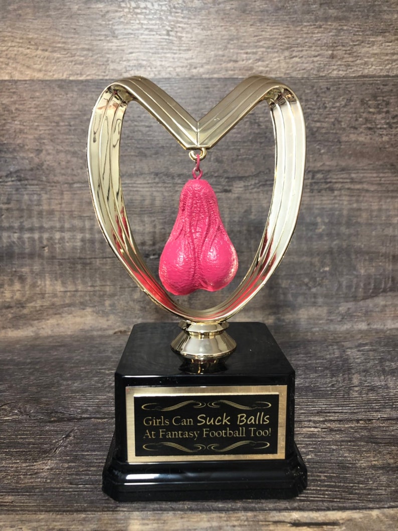 Girls Fantasy Football Loser Trophy Suck Balls Nut Sack Sacko Etsy