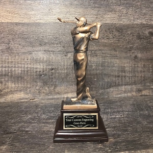 Classic Golf Trophy Tournament Trophy Golf Charity Event Trophy Hole In One Under Par Bragging Rights Best Score Guys Weekend Trip