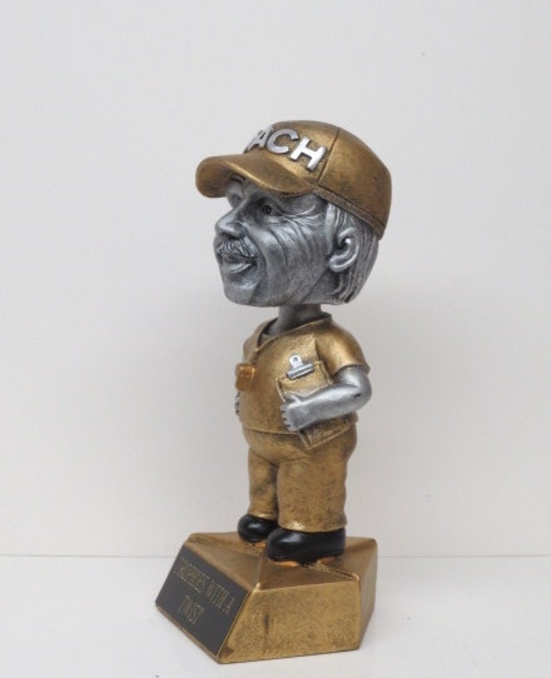 Coach Trophy Coaches Trophies Sports Award Bobble Head Thank Etsy