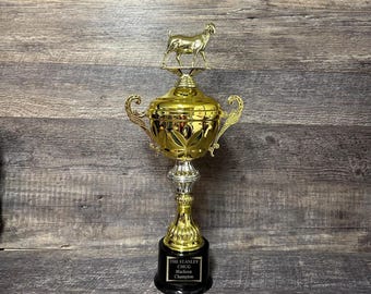 Goat Trophy Cup Grootste aller tijden GOAT Funny Trophy Gag Gift Top Sales Motivational Achievement Award Gepersonaliseerde winnaar