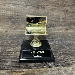 Laptop Computer IT Tech Award Computer Trophy Funny Trophy Best Gamer Gag Gift Personalized Trophy Dad Gift Father's Day Gift