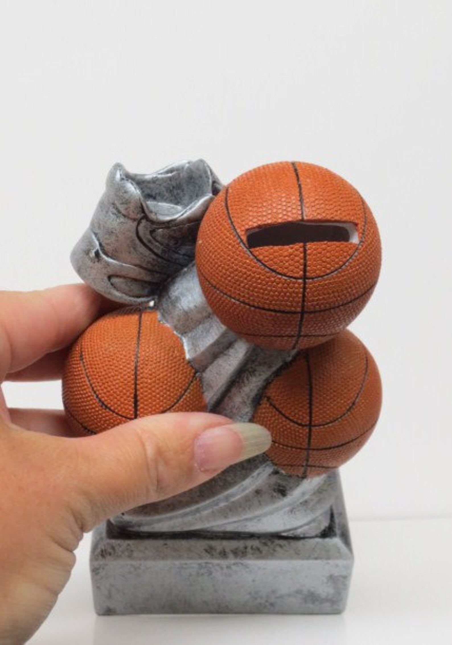Basketball PIGGY BANK Trophy Personalized Basketball Madness Etsy