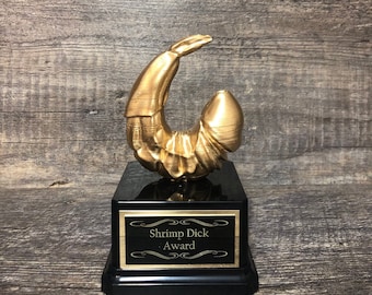Golden Dick Wiener Pecker Award Trophy