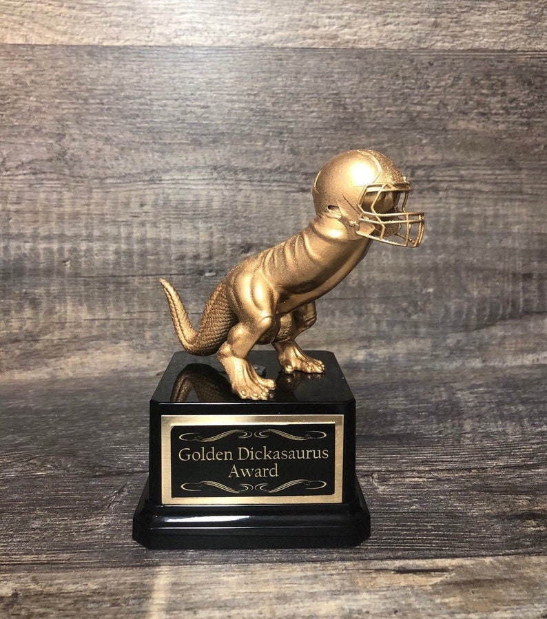 Fantasy Football Loser Trophy Sacko Ffl Last Place Dickasaurus Etsy 