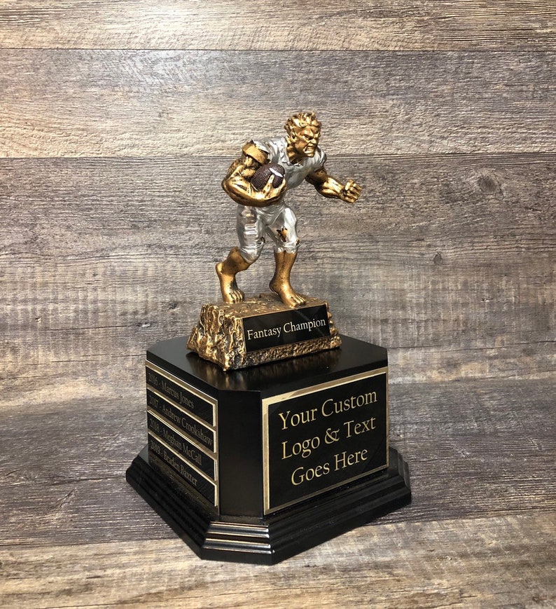 Fantasy Football Trophy FFL Beast Trophy 6 or 12 Perpetual Trophy ...