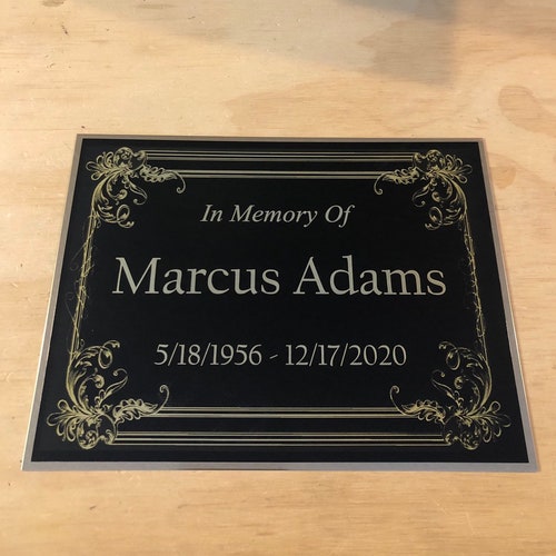 Cremation Urn Name Plate Custom Engraved Memorial Urn Tag Etsy Australia