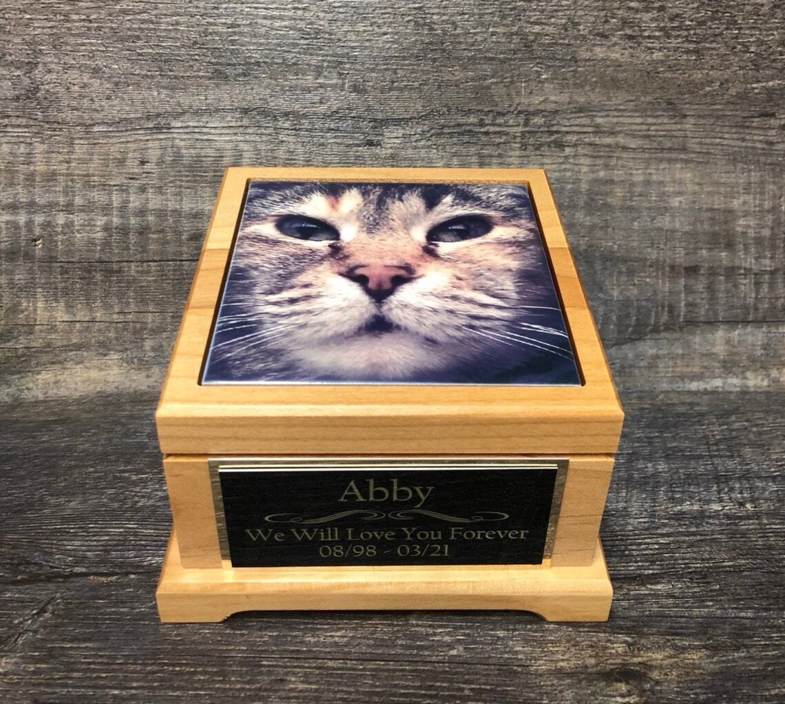 Cat Urn Pet Urn Pet Memorial Keepsake Cremation Urn Kitty Etsy