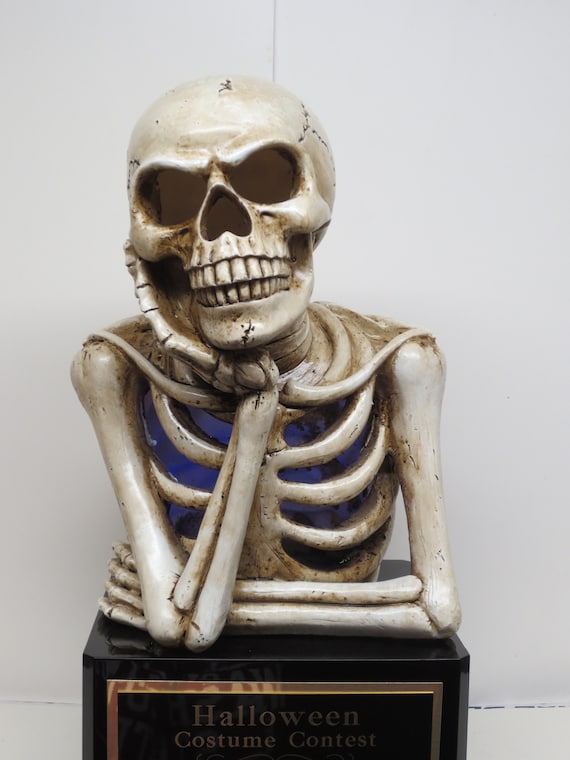 Halloween Trophy Couple Costume Day of the Dead Trophy Skeleton Scariest Costume Trophy Contest Dia De Los Muertos Winner Halloween Decor