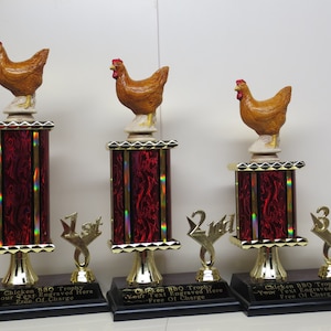 BBQ Trophy Trophies Best Chicken Wings BBQ Cook Off Trophy Grill Master Trophy Award Champion Chicken Trophy Hot Wings 4th of July