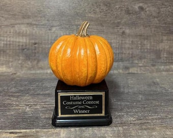 Halloween Trophy Kostüm Contest Winner Kürbis Carving Contest Detaillierte Kürbis Trophäe Jack O Lantern Trophy Stamm oder Leckerei Halloween-Dekor
