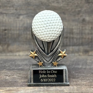 Golf Trophy Hole In One Trophy Tournament Trophy Classic Golf Charity Event Trophy Recognition Trophy Bragging Right Best Score Guys Weekend