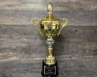 Fantasy Football Trophy FFL Trophy Champion Championship METAL Cup Winner Trophy Trophies Award Winning Cup League Winner