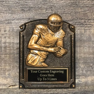 Fantasy Football League Trophy FFL Plaque Trophy Custom Engraved Championship Trophy Football League Sports Award Winner Super Bowl
