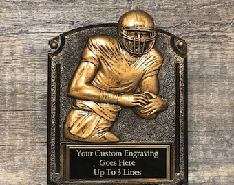 Fantasy Football League Trophy FFL Plaque Trophy Custom Engraved Championship Trophy Football League Sports Award Winner Super Bowl