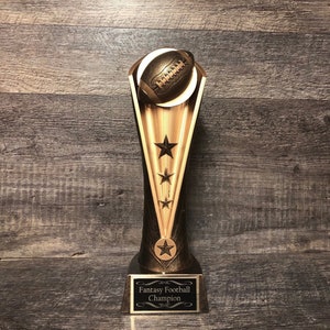 Custom Fantasy Football Trophy Award 12&quot; Trophy Fantasy Football League Champion Trophy Award FFL Trophy Football League Champion