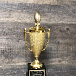 Fantasy Football Trophy FFL Trophy Champion Championship Cup Winner Trophy Trophies Award Crystal Cup Winning Cup League Winner