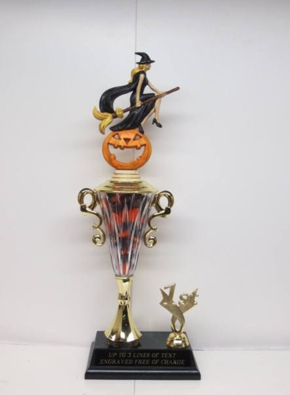 Halloween Trophy Costume Contest Winner Pumpkin Carving Etsy