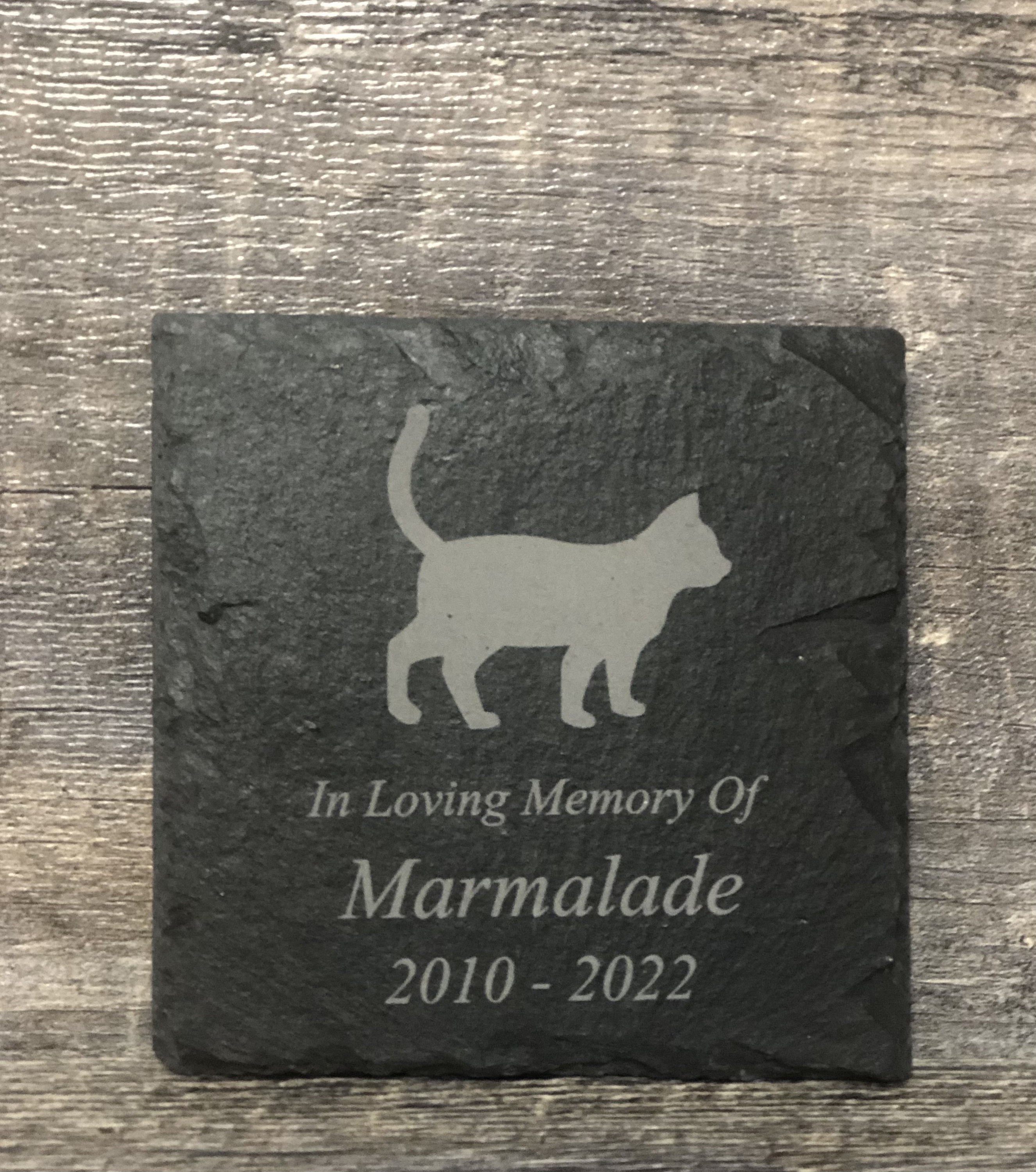 Cat Memorial Stone Pet Kitty Memory Stone Cat Loss Gift Sympathy Gift ...