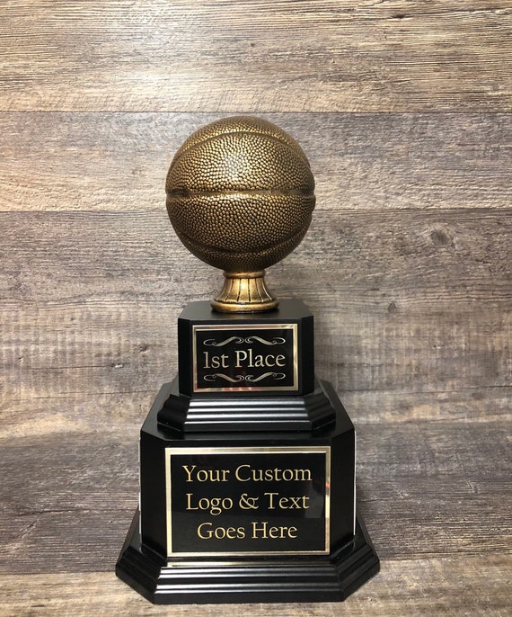 FREE ENGRAVING FANTASY BASKETBALL MARCH MADNESS 14" RESIN TROPHY TEAM  AWARD 