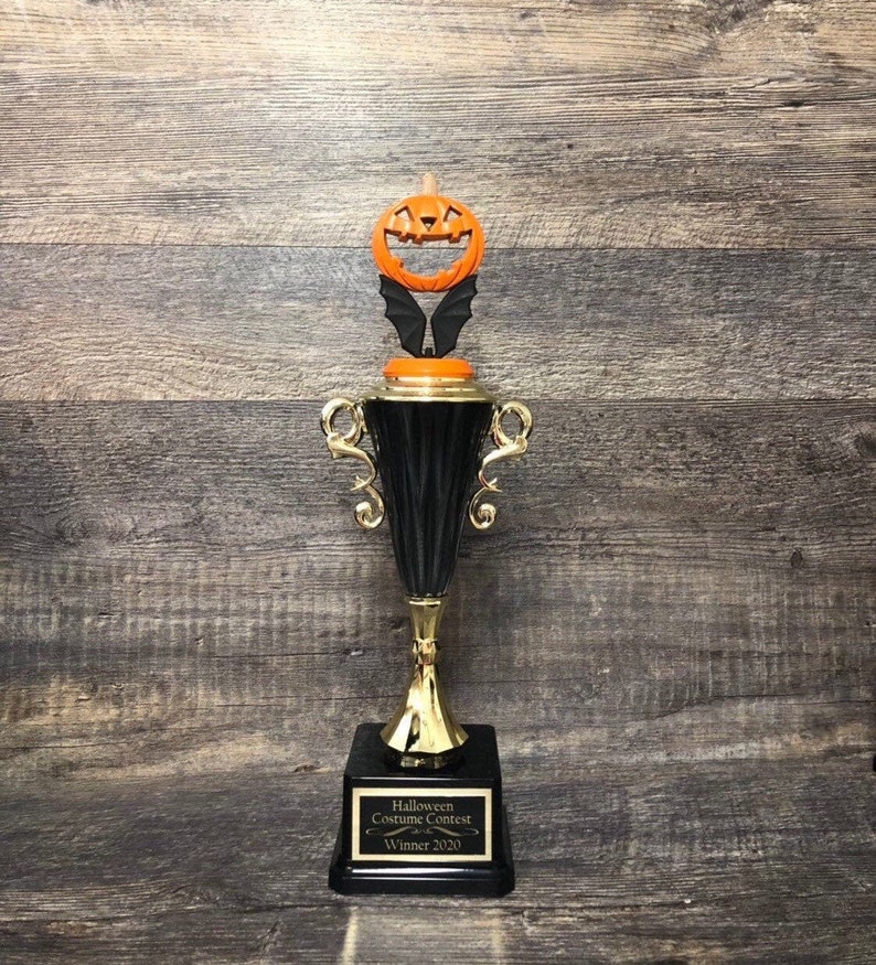Halloween Trophy Pumpkin Carving Contest Winner Costume | Etsy
