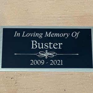 Pet Memorial Urn Plaque Custom Engraved Plate Name Plate Dog Urn Cremation Cat Urn Pet Urn In Loving Memory Engraved Plate Name Plaque Plate