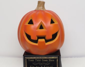 Halloween Trophy Pumpkin Carving Contest Jack O Lantern Trophy or Best Costume Contest Prize Pumpkin Halloween Decor Halloween Trophies