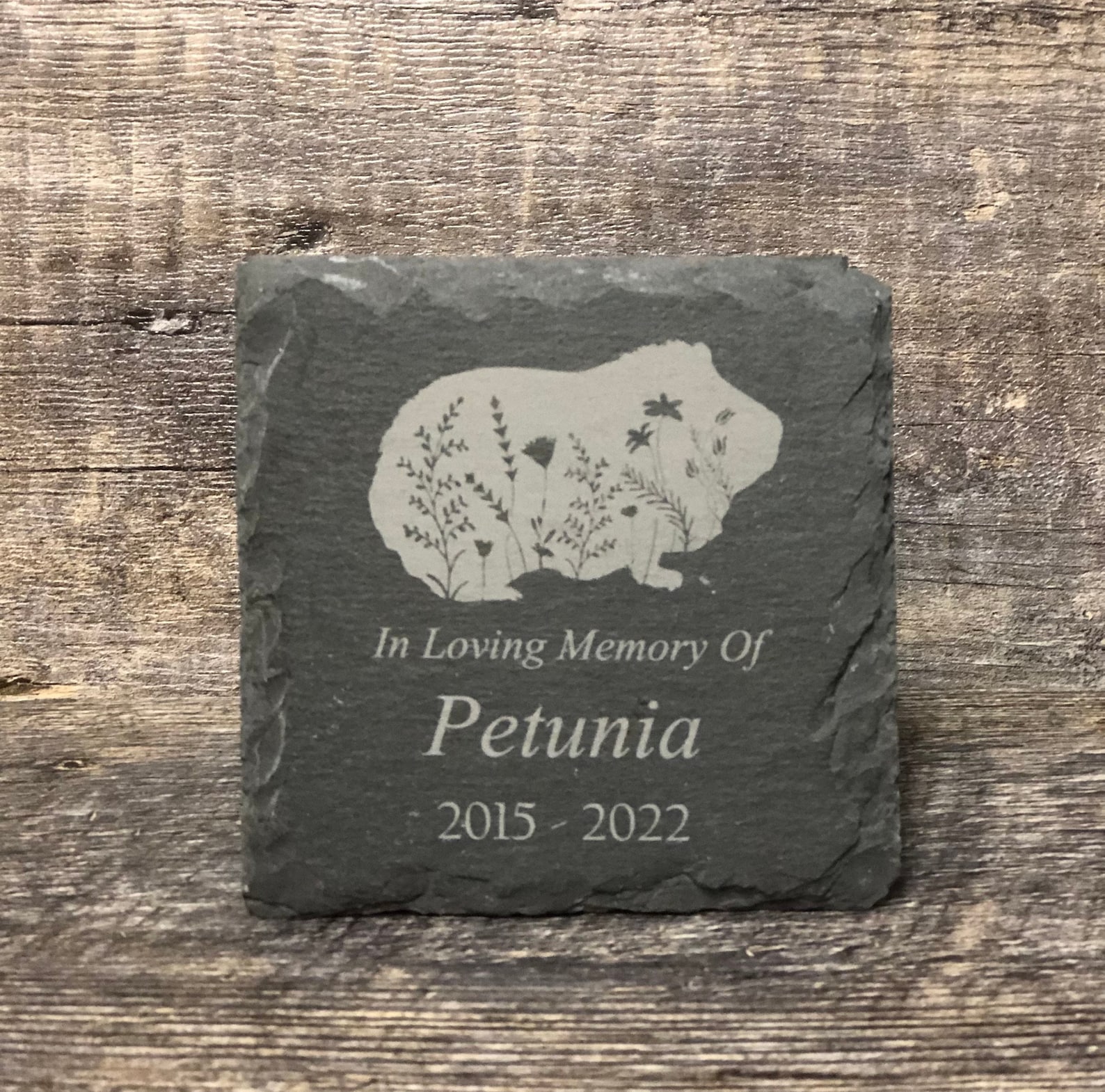 Guinea Pig Memorial Stone Pet Memory Stone Pet Loss Gift Grave Marker